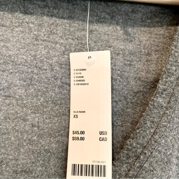 UO Gray Cozy Brushed Knot Steffie Hooded Wrap Crop Top - Picture 6 of 11